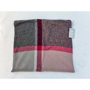 ELVANG DENMARK Plaid Alpaca Wool‎ Sham Pillow Case Cover Berry Grey Pink